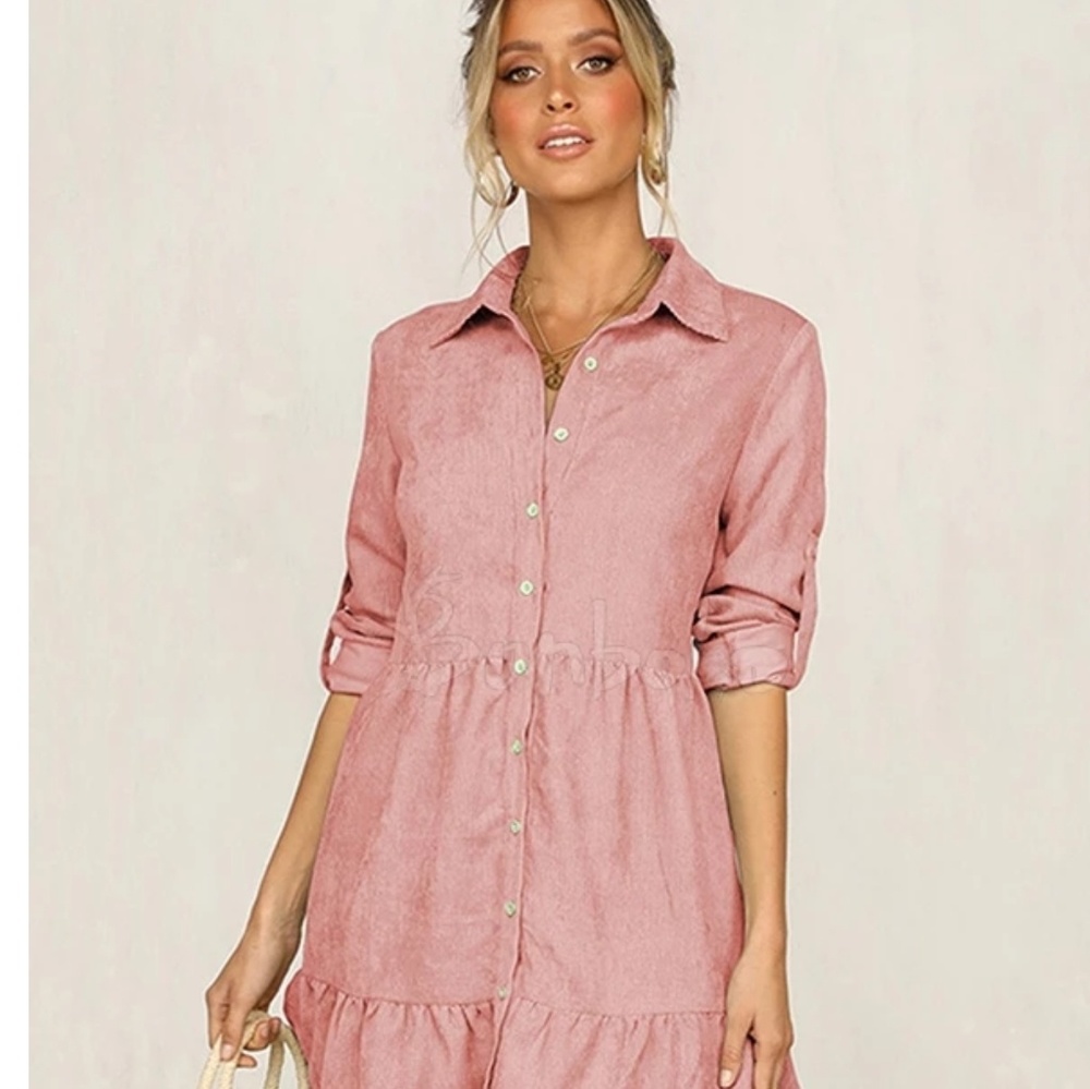 Single Breasted Swing Dress